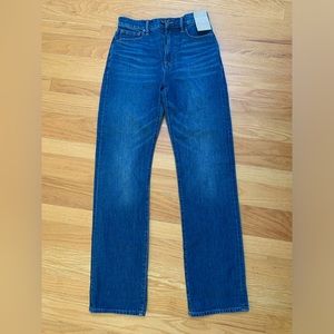 BNWT, Madewell 90s Straight Leg, High Rise, Full Length Size 26